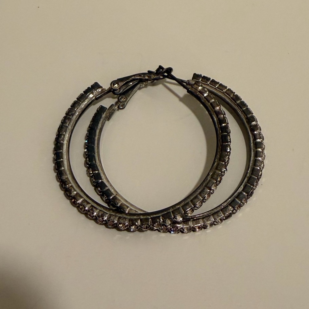 Silver Hoop Earrings